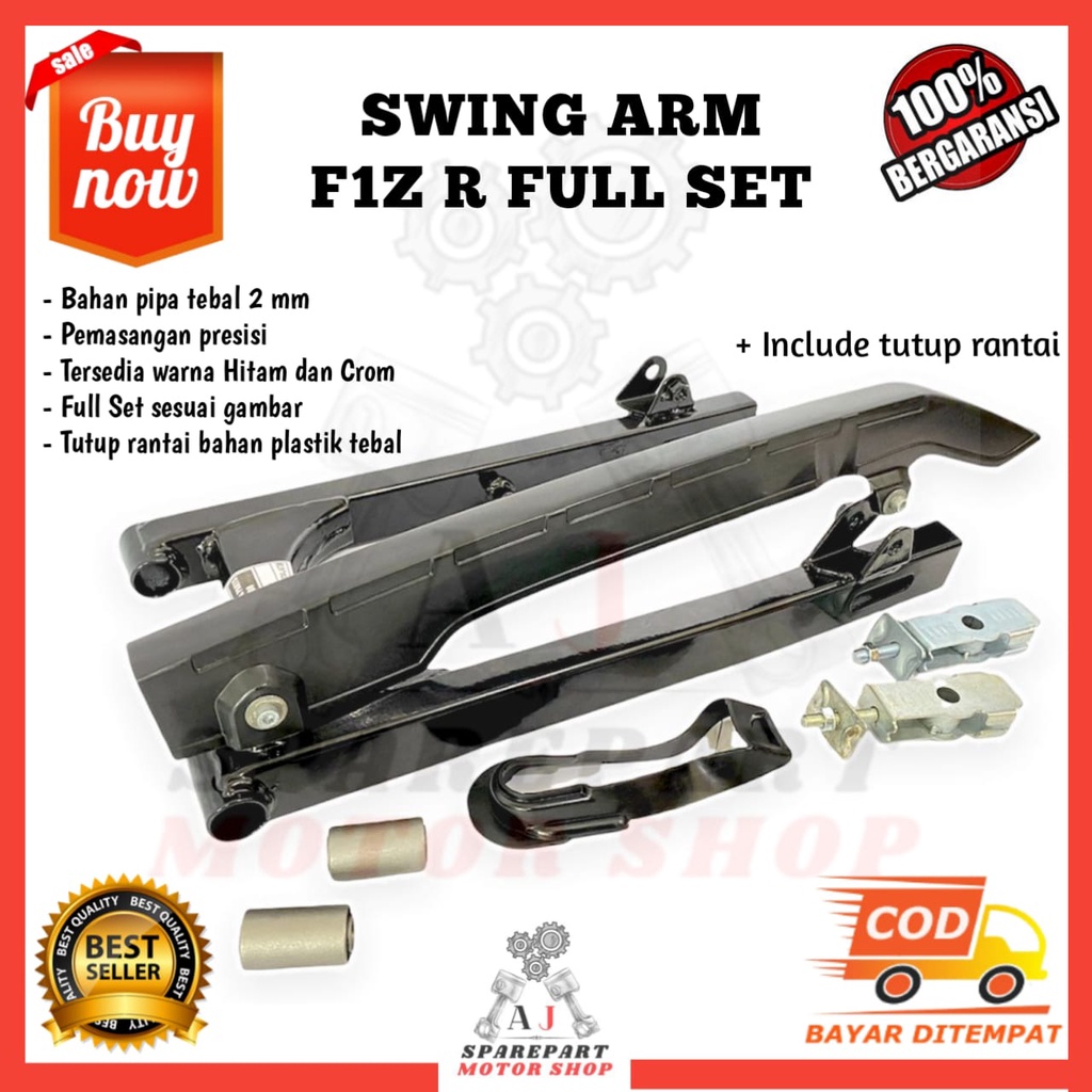 AJ - Swing Arm Arem Lengan Ayun Fiz R F1Z R Vega Force 1 Crypton Fullset Kualitas Ori Hitam Tebal
