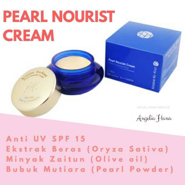 Pearl Cream KK Bedak Pelembab / Pearl Nourish Cream KK Indonesia / Bedak