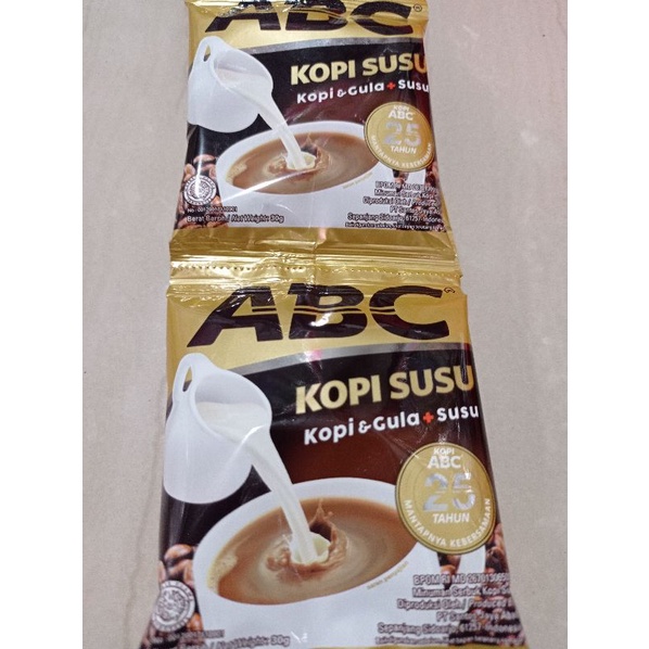 

Kopi ABC Susu Isi30g 1Renceng isi 10Shaset