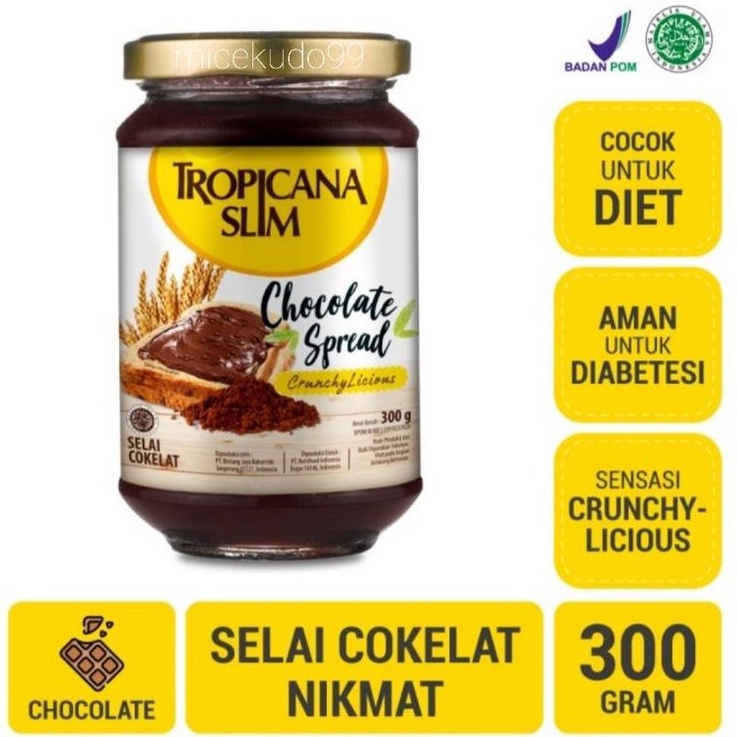 

TROPICANA SLIM CHOCOLATE SPREAD /SELAI COKELAT HEALTHY COKLAT TOPPING
