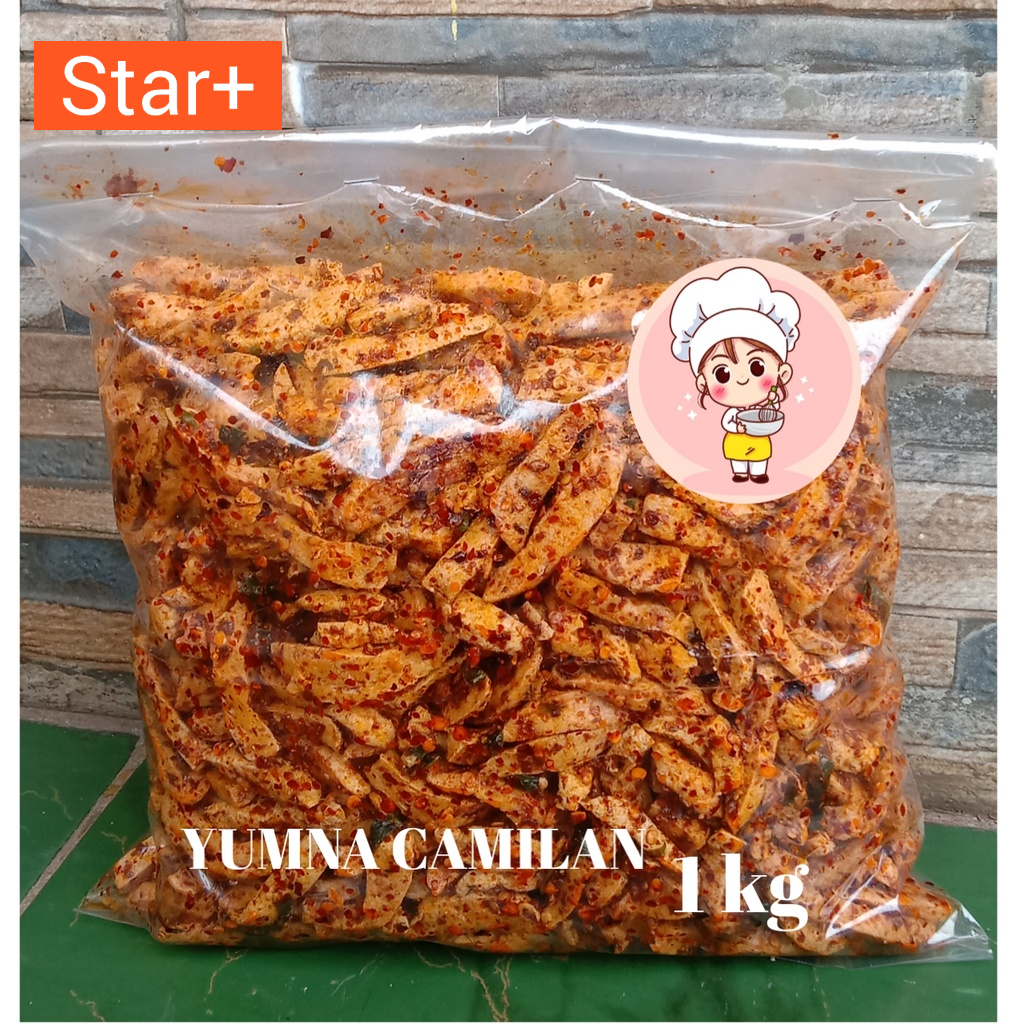 

( promo )Basreng pedas daun jeruk 1kg gram harga resseller