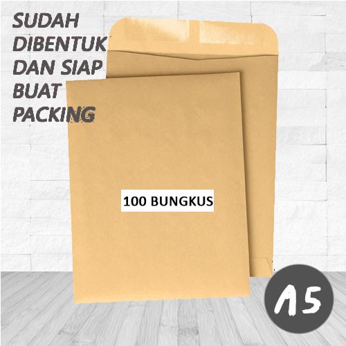 

Amplop Coklat Paking Online Shop Polos Samson Kraft A4 19x16cm Amplop Packaging Olshop Murah