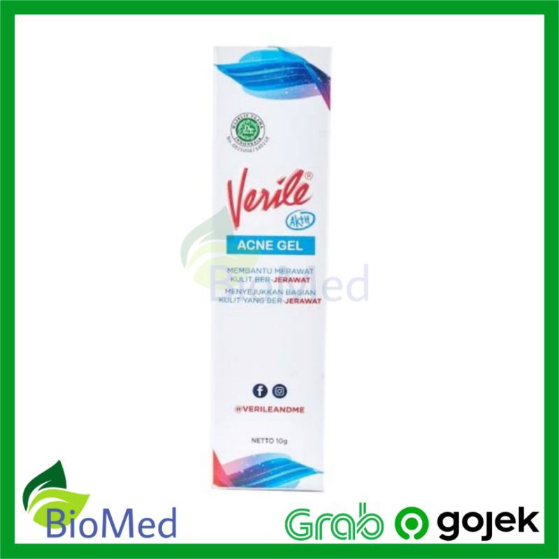 VERILE Acne Gel 10 gram Obat Totol Kulit Jerawat Berminyak Komedo