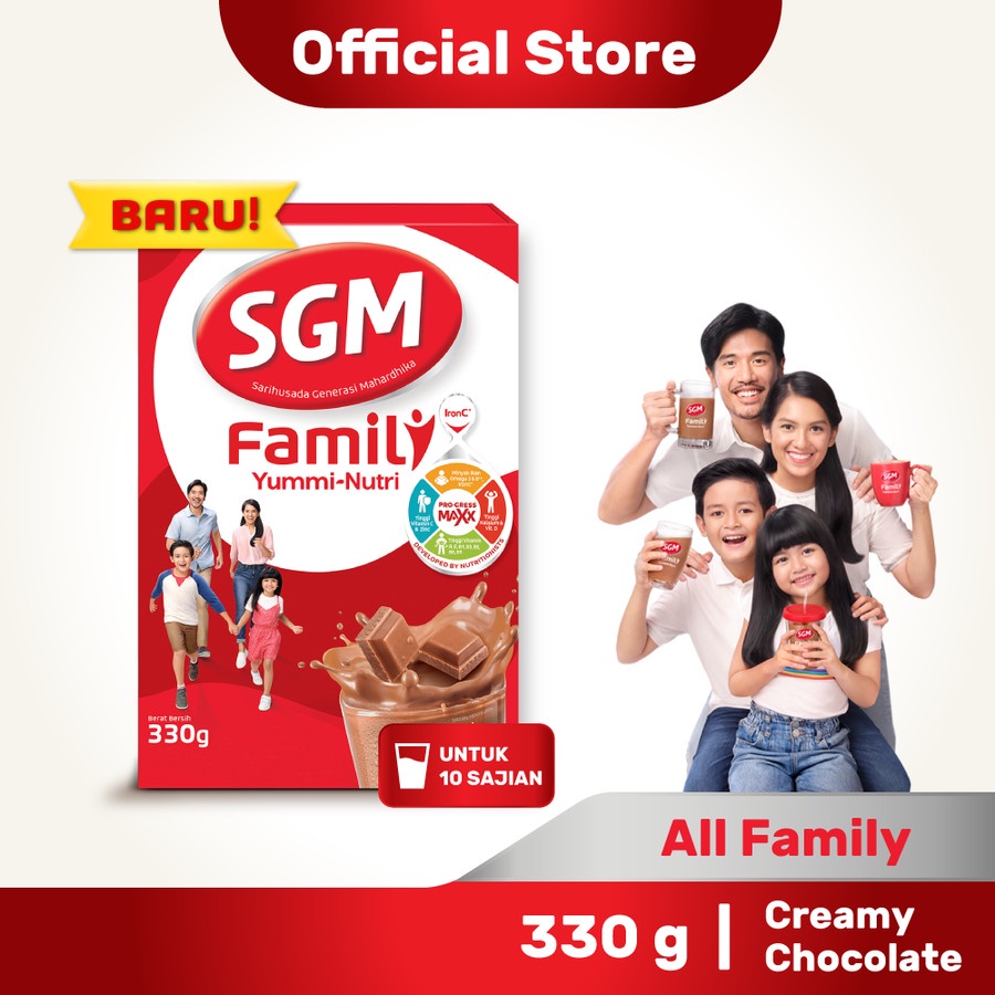 

SGM Family Yummi Nutri Coklat 330 gr