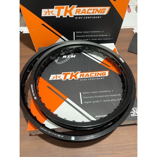 Velg TK Racing original CRF 150L KLX 150 yamaha Wr155 Motor trail 18/21 velg trail 18/21 TK racing