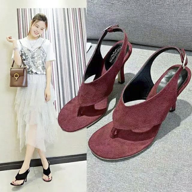 New arrival high heels jepit suede MB-012