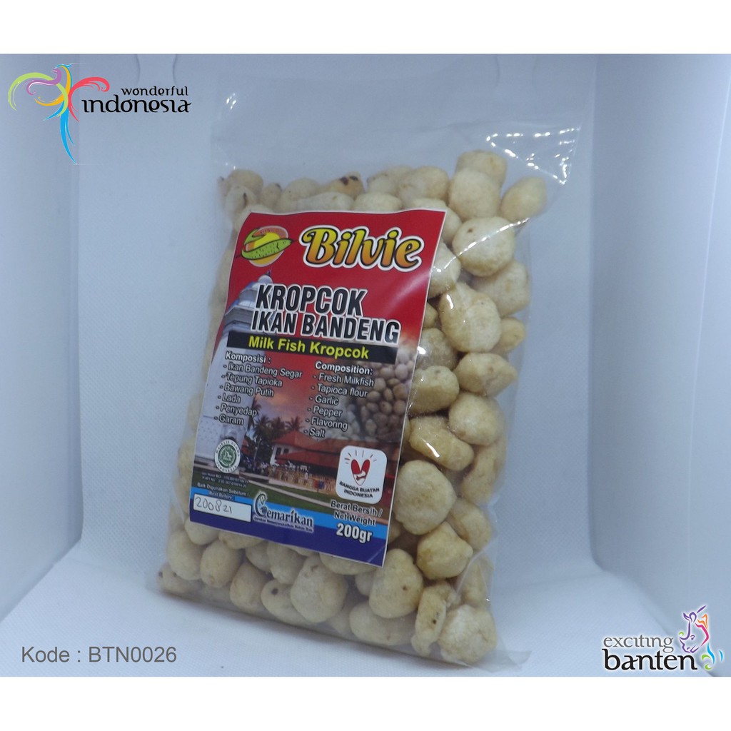 

Kropcok Ikan Bandeng, dari Bilvie, Oleh oleh khas Banten 200g