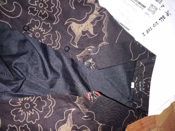 Prabowo Kemeja Batik Slimfit Pria Lengan Panjang Hem Katun Printing Full Furing Modern Premium