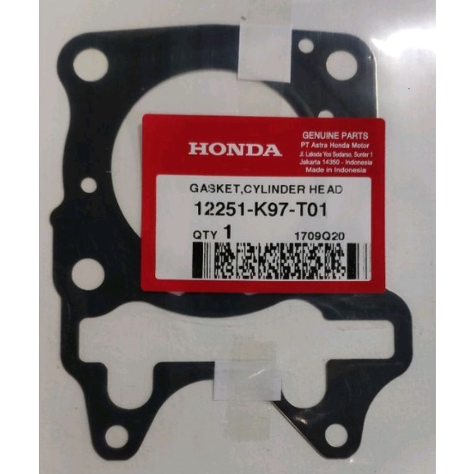 12251-K97-T01 HGP AHM 100% ORIGINAL PACKING GASKET BLOK CYLINDER HEAD  ADV PCX 150 LOKAL 12251K97T01