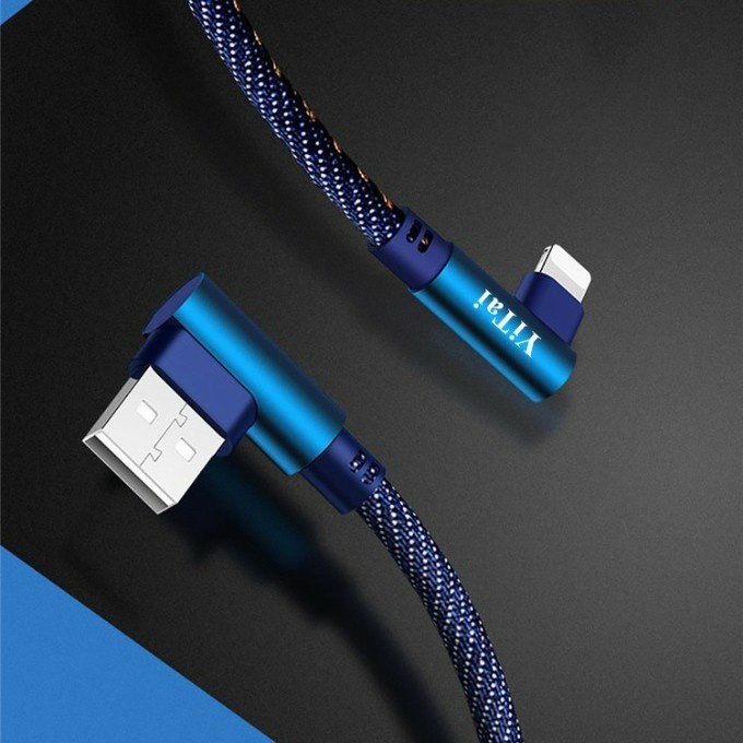 KABEL DATA GAMING DENIM YITAI FAST CHARGING MICRO USB TYPE C LIGHTNING 3A - GA