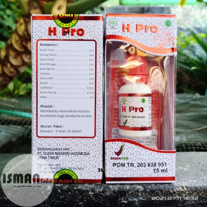 Obat Herbal Jamu Tetes Obat Kanker H Pro / HPRO