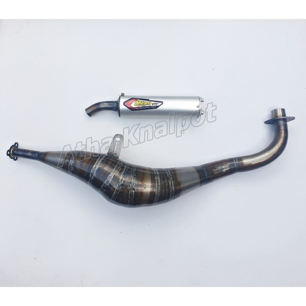 Knalpot Creampie Racing Underbound Fiz R 2Tak Galvanis Kalajengking