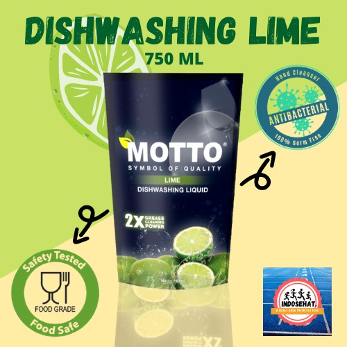 MOTTO Dishwashing Soap 750 ml / Sabun Cuci Piring Premium 100% Ekstrak