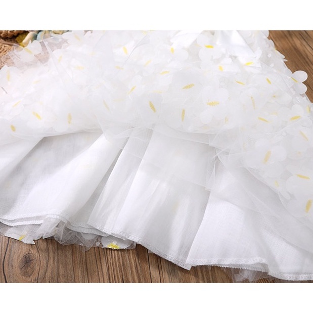 DR56-Dress Anak Perempuan Princess Flower Daisy