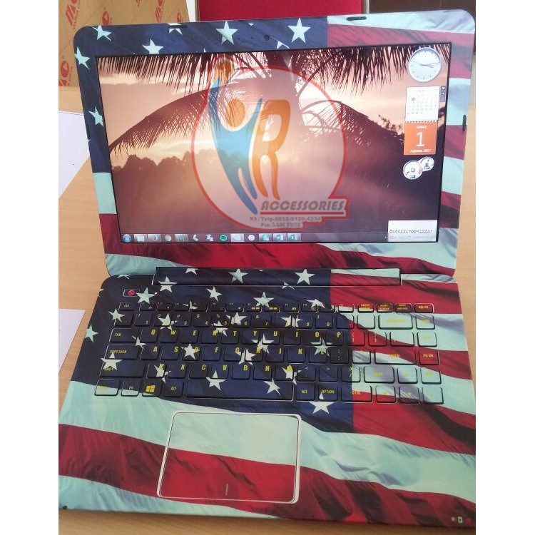 Original Garskin Laptop Full Body Asus A456U (Free Custom Gambar)