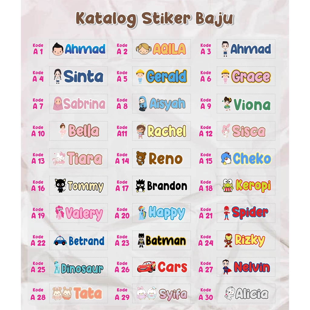 

STIKER BAJU WATERPROOF