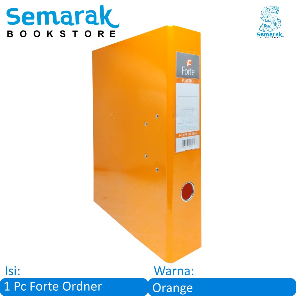 

Forte Plastik F4 Map Ordner 75 mm - Orange
