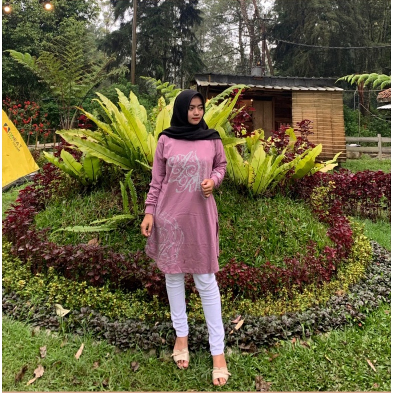 Kaos Lengan Panjang/ Tunik Hijab / Baju Tunik / kaos Azira