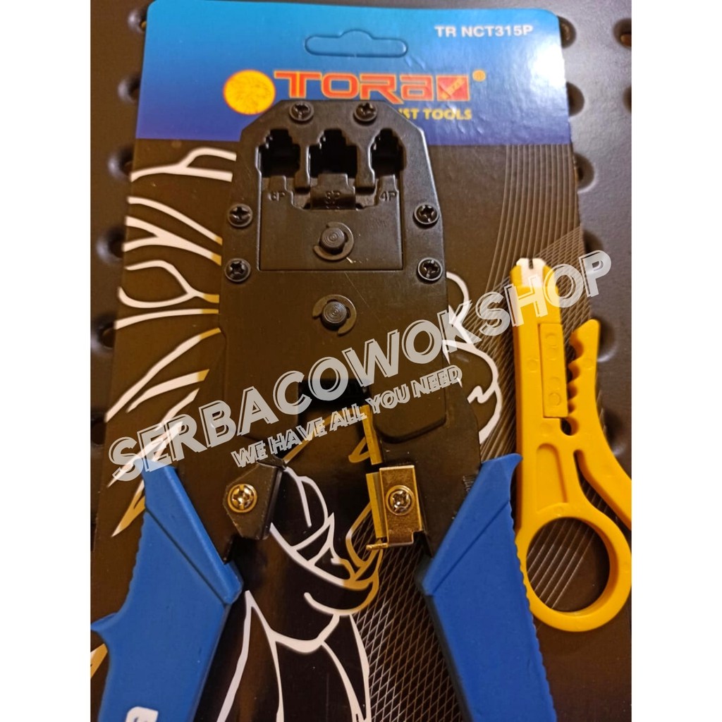 Tora Tang Crimping 3 In 1 Plug Crimper 3 in 1 RJ45 &amp; RJ11 Termurah Berkualitas