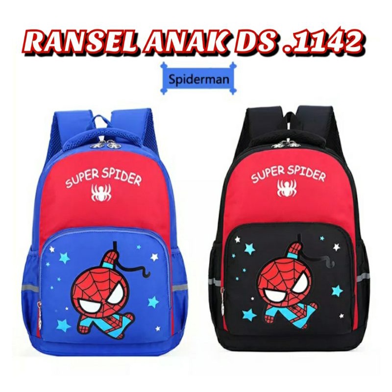 dem_sare / DS.1142 SUPERSPIDER Tas Ransel Anak Sekolah Laki - Laki TK SD Paud Karakter Cartoon Tas Anak Sekolah Motif Kartun Kekinian Tas Ransel Anak Sekolah Karakter