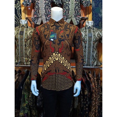 Premium Best Seller Modern Batik Pria Lengan Panjang Bagus Mahal Terbaru