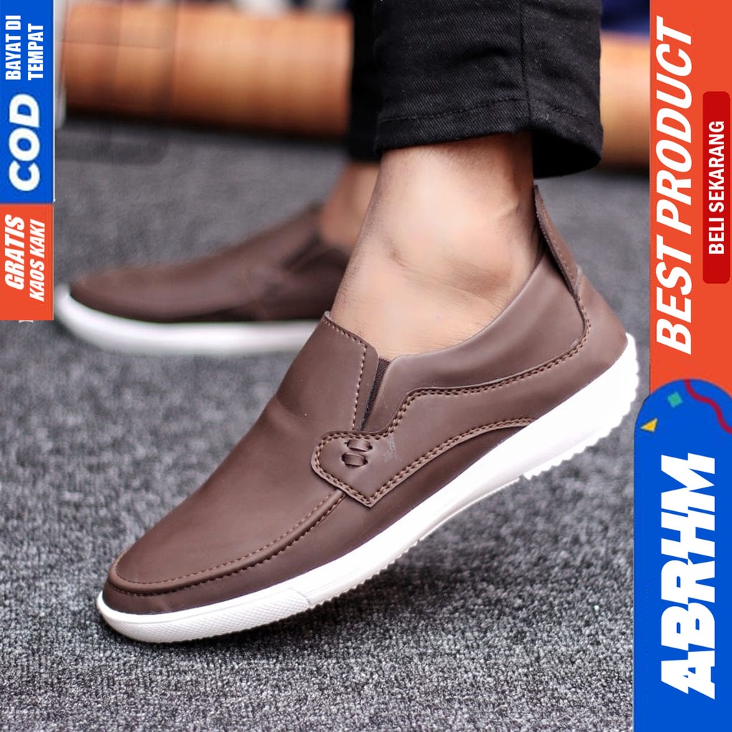 Abrhm Drosan - Sepatu Slip On Pria Casual