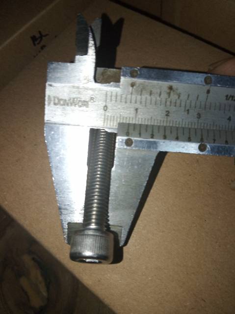 Baut L m8 x 40 (4cm) stainless 304