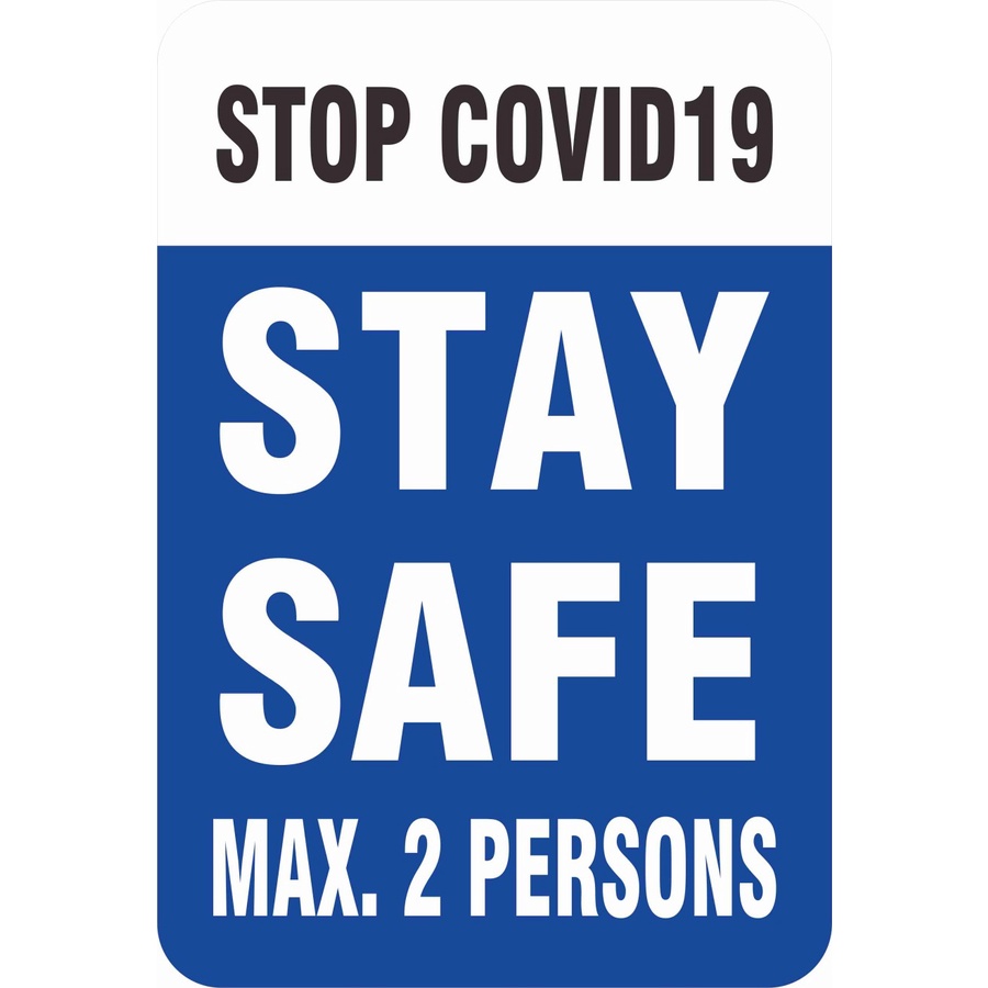 

STIKER STAY SAFE UK. A4