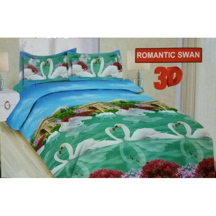 BONITA SPREI BONITA KING 180X200 B4 ROMANTIC SWAN SEPRAI SPRAI SEPRAY Diskon