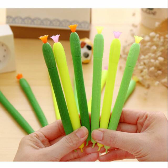 

Pulpen pena pen gel timun cucumber unik lucu murah