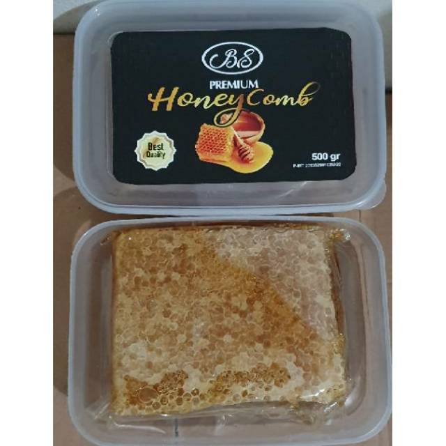 

BS HONEY COMB Madu sarang murni apis melifera 500gr