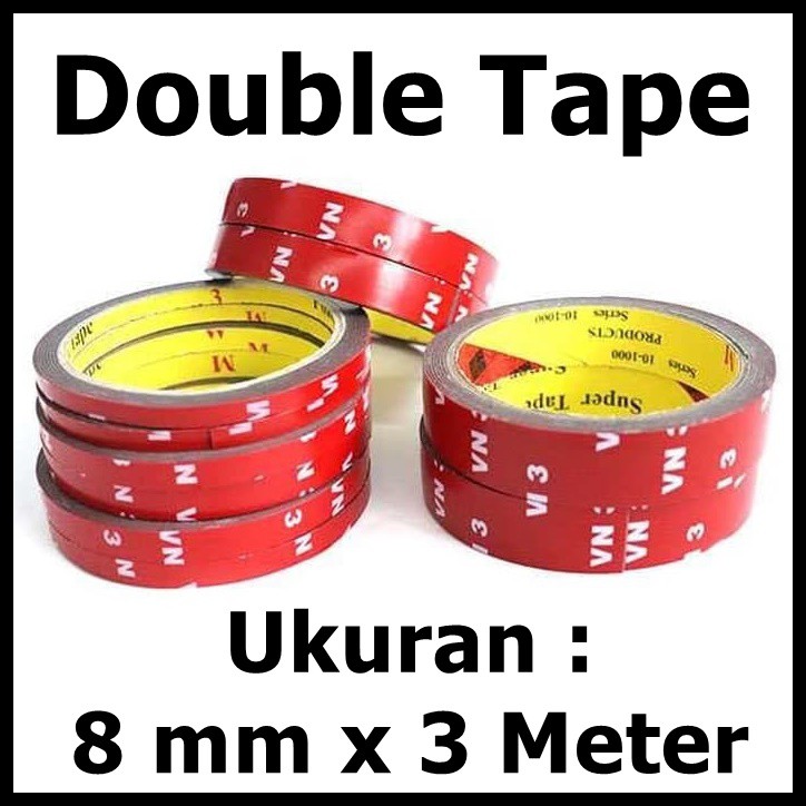 JETTING Selotip Double Tape Acrylic 3m x 8mm SC 3M