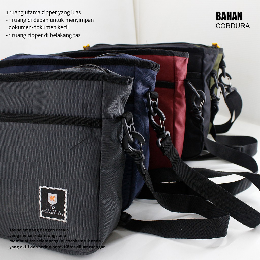 Tas Selempang Elbrus/R2 Bahu Pria Sekolah remaja terbaru murah cross body sling bag for men Sederhan