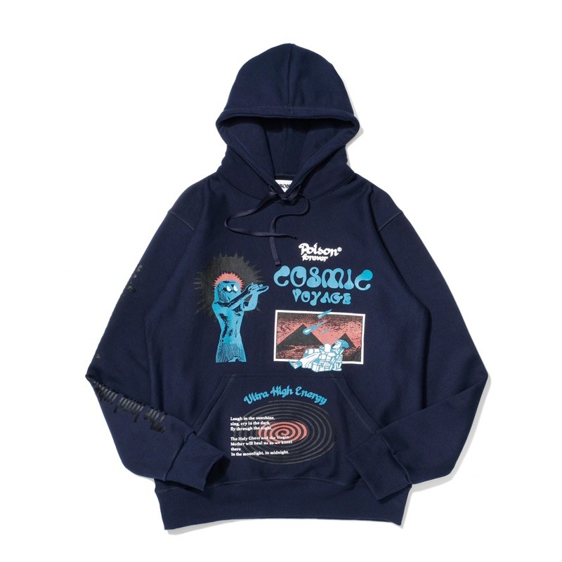 POISON FOREVER COSMIC HOODIE NAVY