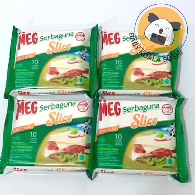 MEG CHEESE Keju Serbaguna Slice 10 &amp; 20 Halal | Keju lembaran