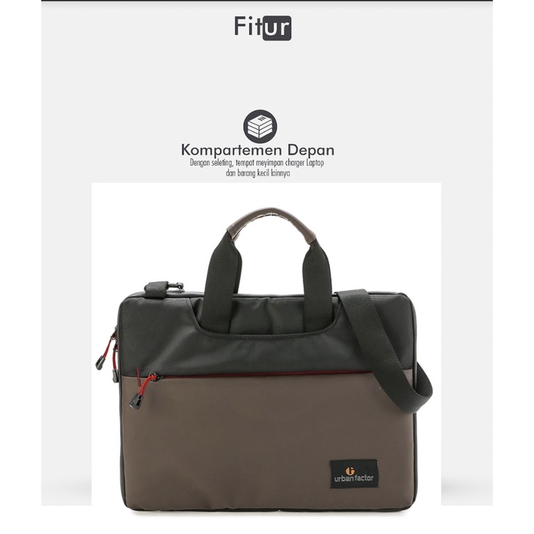 BLINDING BLACK |MANNEEDME x URBAN| Tas Selempang Pria Tas Jinjing Tas Laptop ORIGINAL