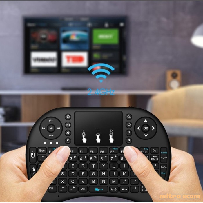 92 Keys Mini Keyboard Wireless i8 Rechargeable / Touchpad / Air Mouse 860 680