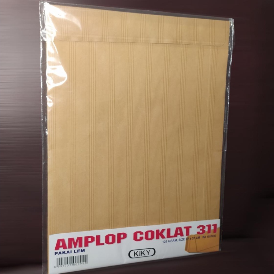 

Gramedia Medan - KIKY AMPLOP COKLAT LEM 311 125GR /10PCS