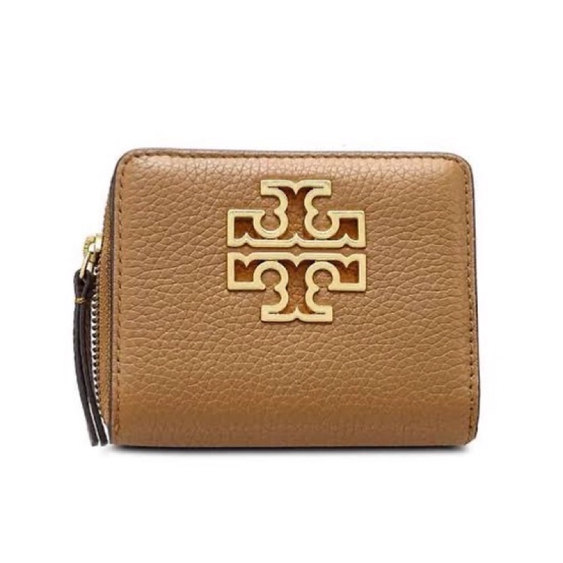 Tory Burch Britten Mini Wallet Bark