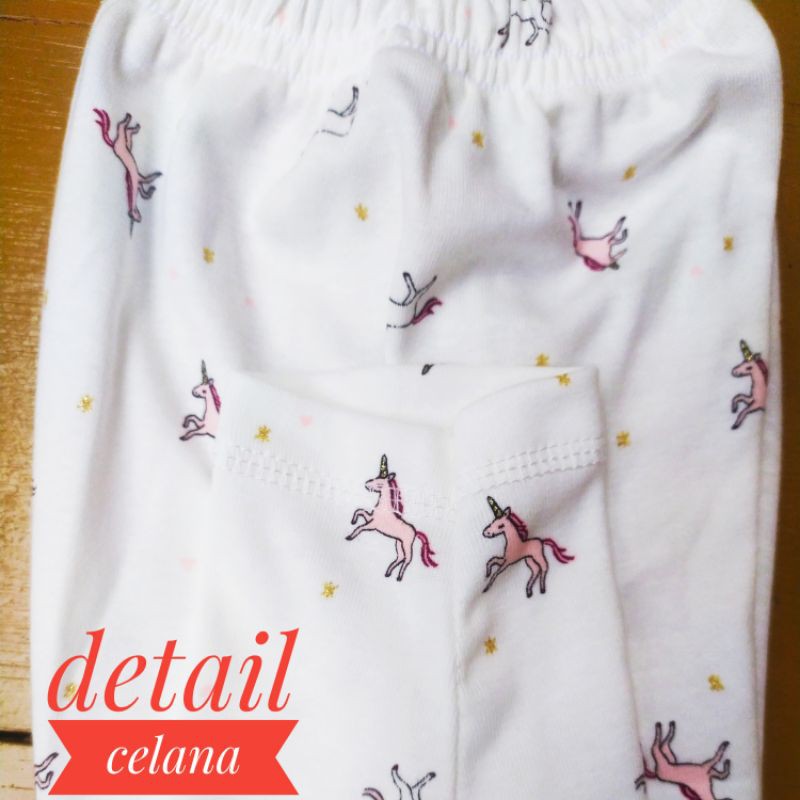 Set Setelan Pajamas Piyama Kaos Anak Pocket Bobokids Usia 1 - 4Tahun