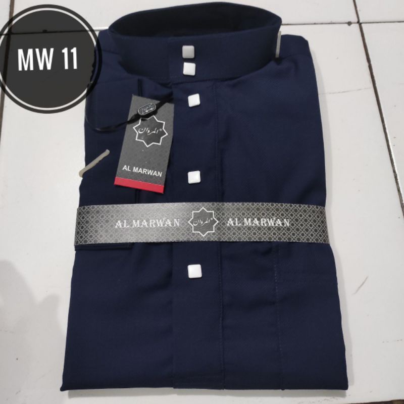 Jubah Al Haramain style Woll kancing kotak premium, Jubah Al Marwan kancing kotak Woll