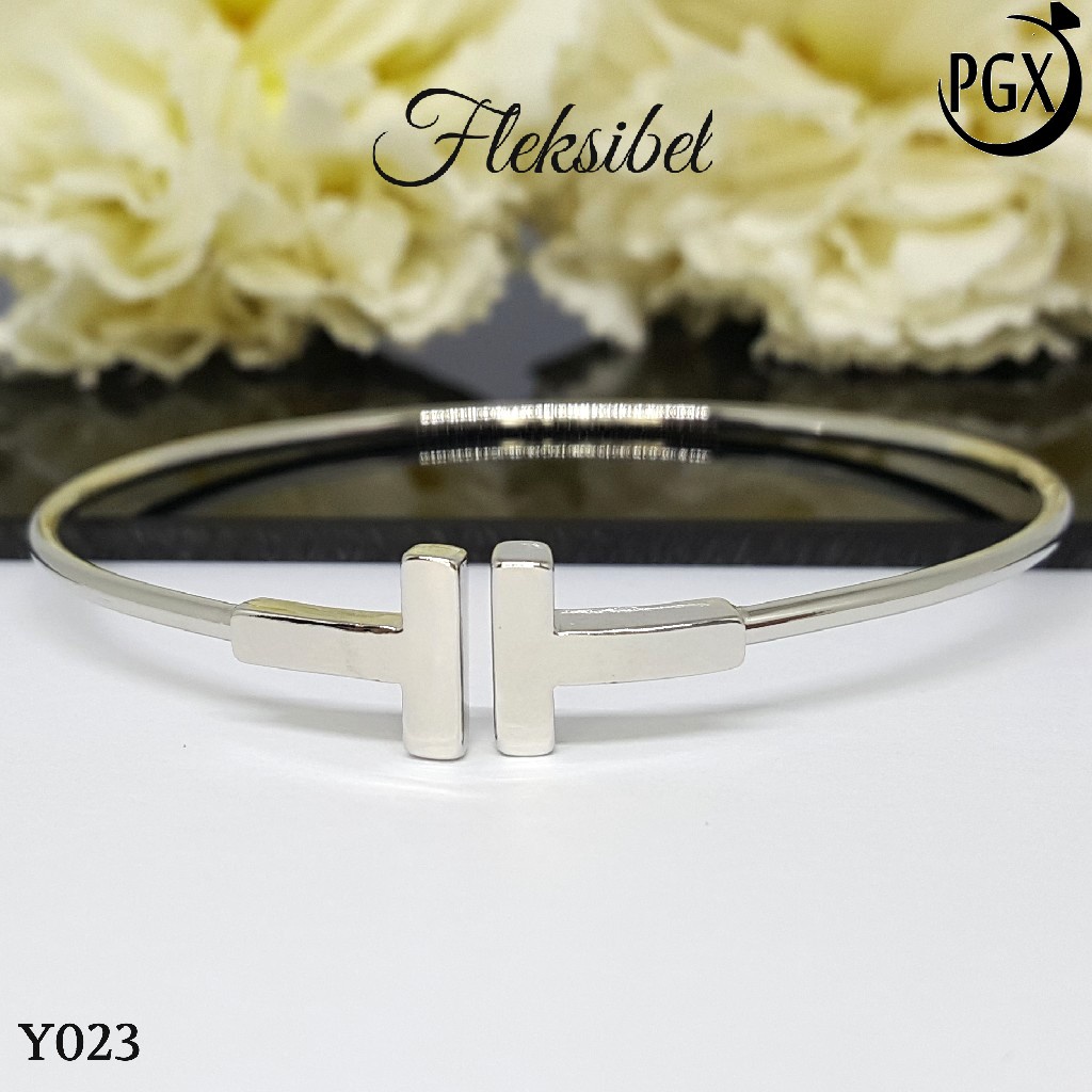 PGX Gelang Xuping Wanita Bangkok Bangle Aksesoris Perhiasan Lapis Emas - Y023