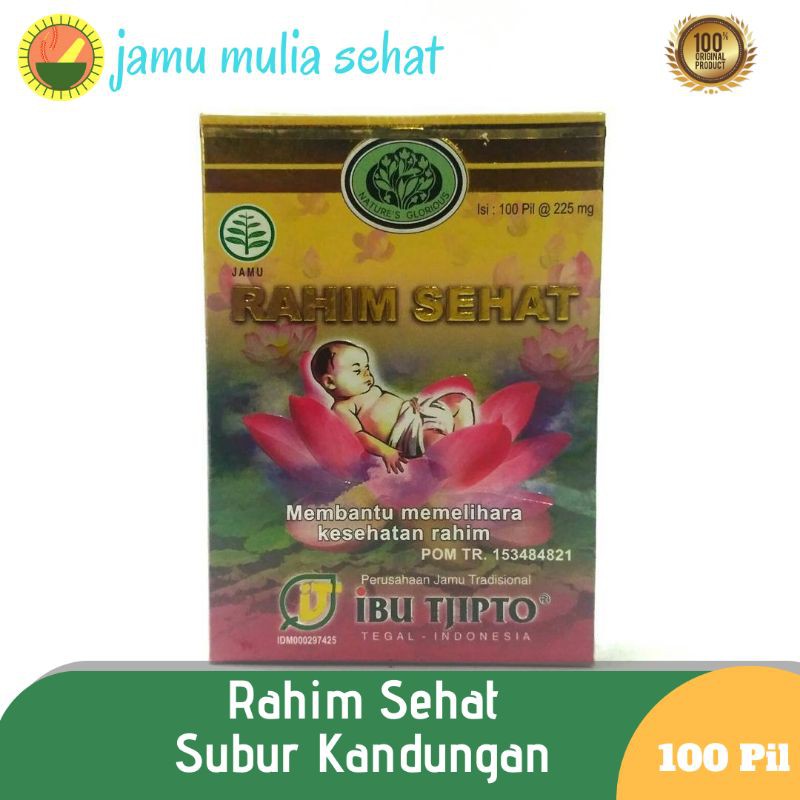 Pil Rahim Sehat Ibu Tjipto 100 Pil - Program Hamil - Subur Kandungan - Pil Bibit