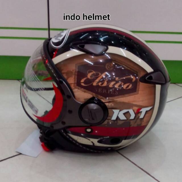 HELM KYT ELSICO#4 CREAM BROWN ORIGINAL KYT ELSICO