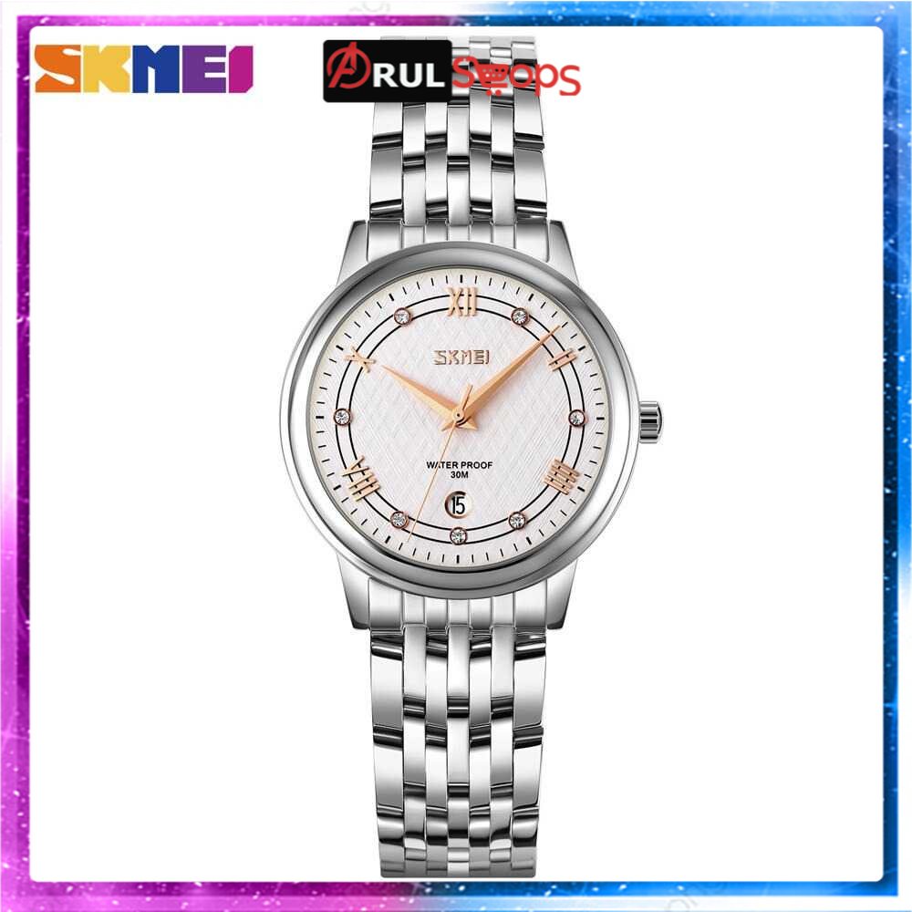 ARS - SKMEI Jam Tangan Analog Wanita Strap Stainless Steel - 9272