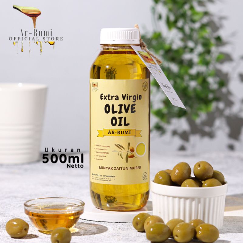 

Ar-Rumi Minyak Zaitun Murni Extra Virgin Olive Oil 500ml