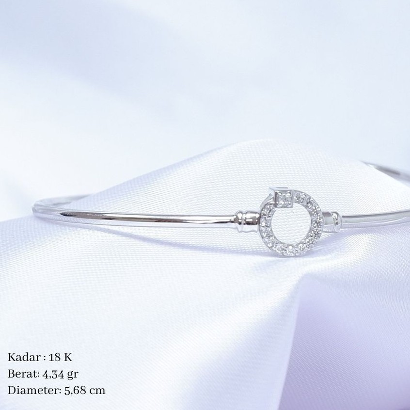 Gelang Hala Gold Cakrawala Collection Teduh Series 18K BG200118 White