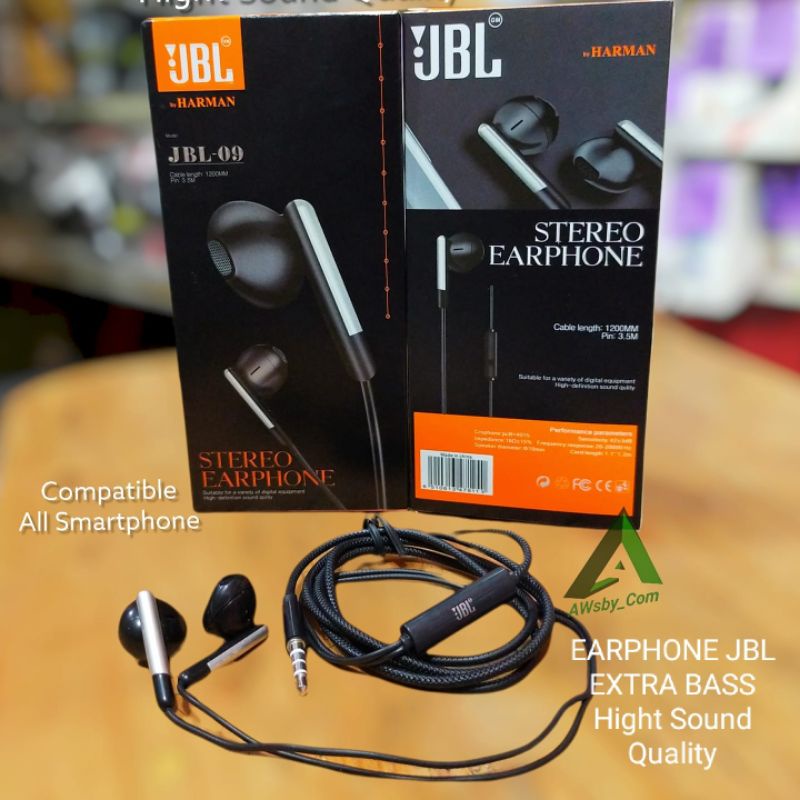 [JBL-9] Headset JBL extra Bass Earphone JBL Hight Sound Bass stereo