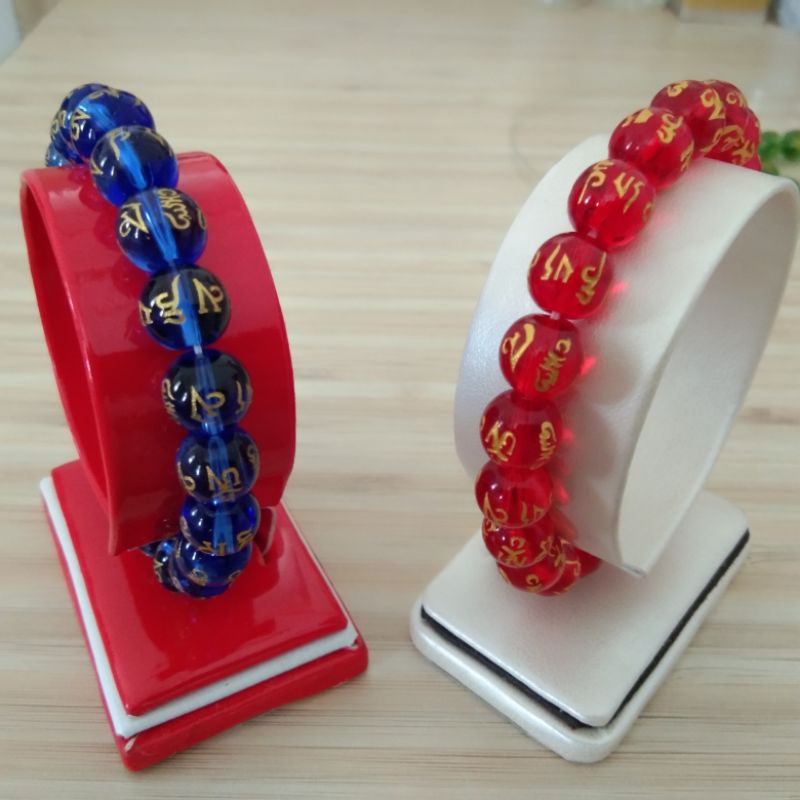 Gelang Batu Tulisan Mantra 10 mm (T 10)