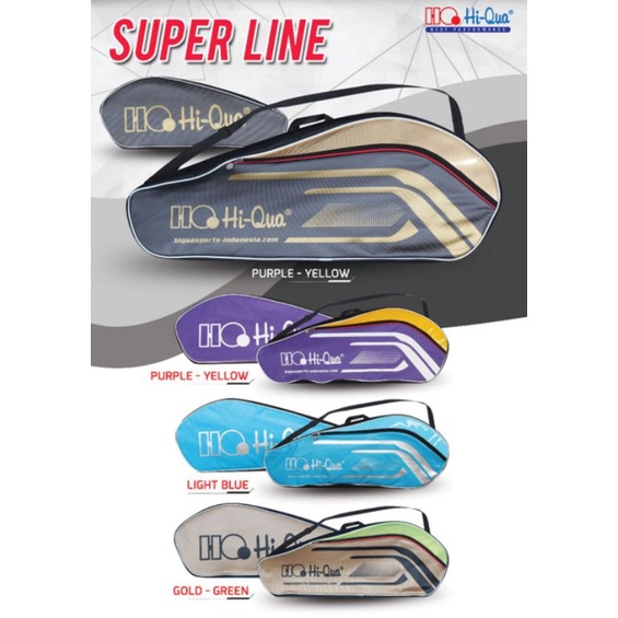 Tas Badminton HIQUA THERMO DOUBLE SUPERLINE Jinjing Original